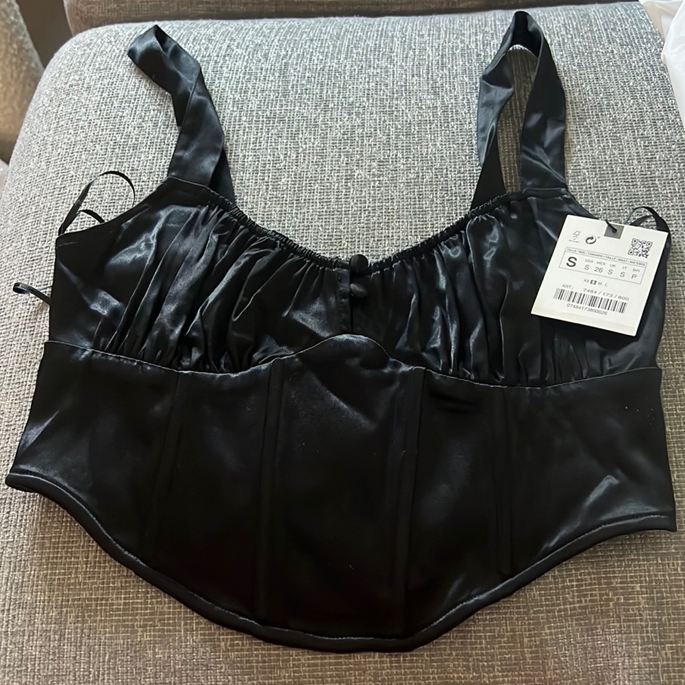 Zara bustier top